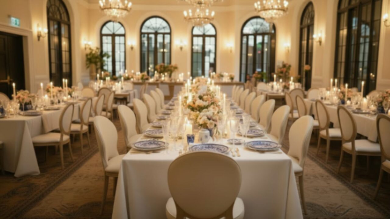 Exceptional dinner and table setting in Saint-Tropez