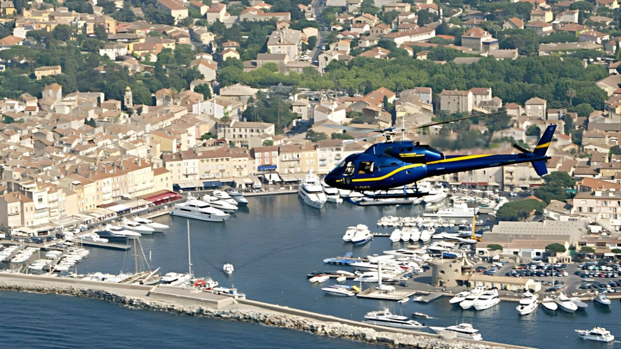 Helicopter transfer to Saint-Tropez – Azur Dream