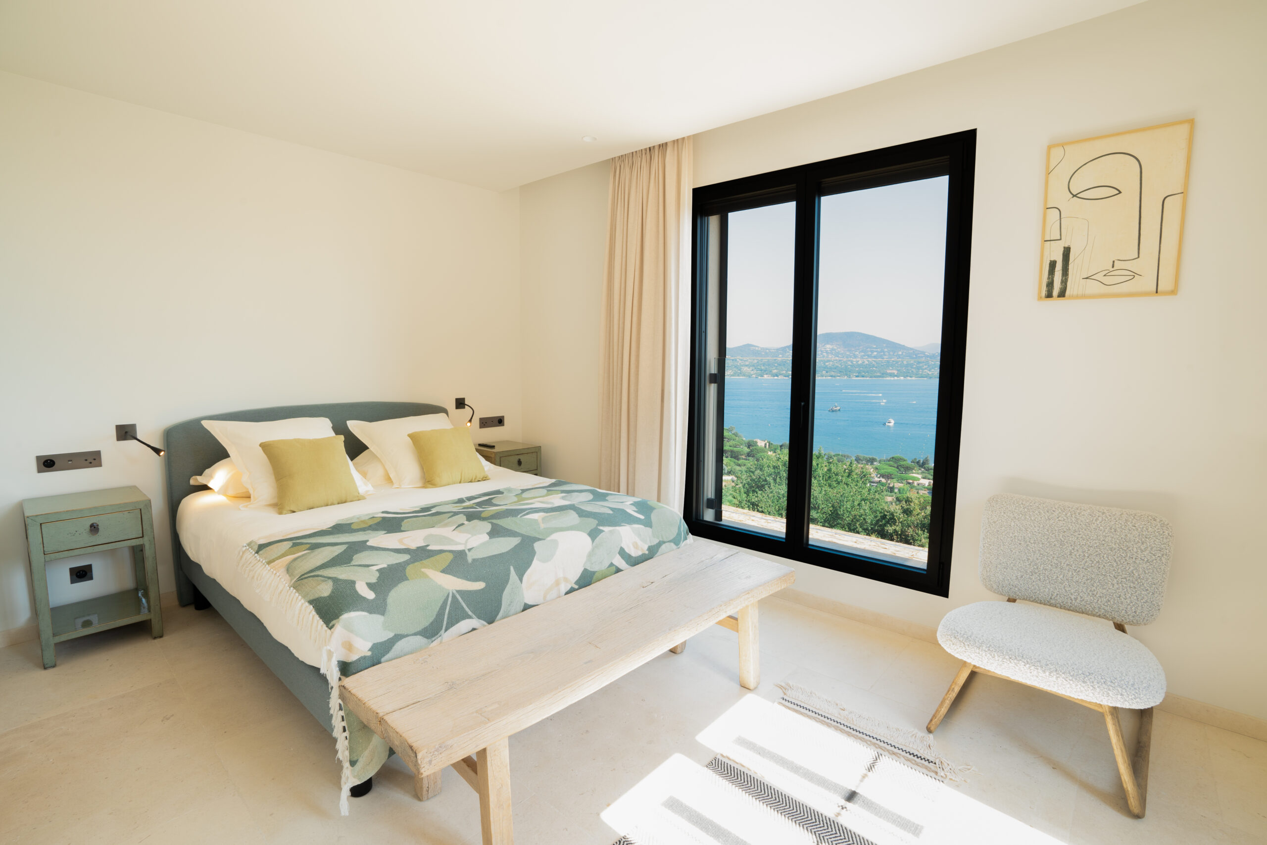 Villa Bel Air offers unrivalled sea views over the Gulf of Saint-Tropez