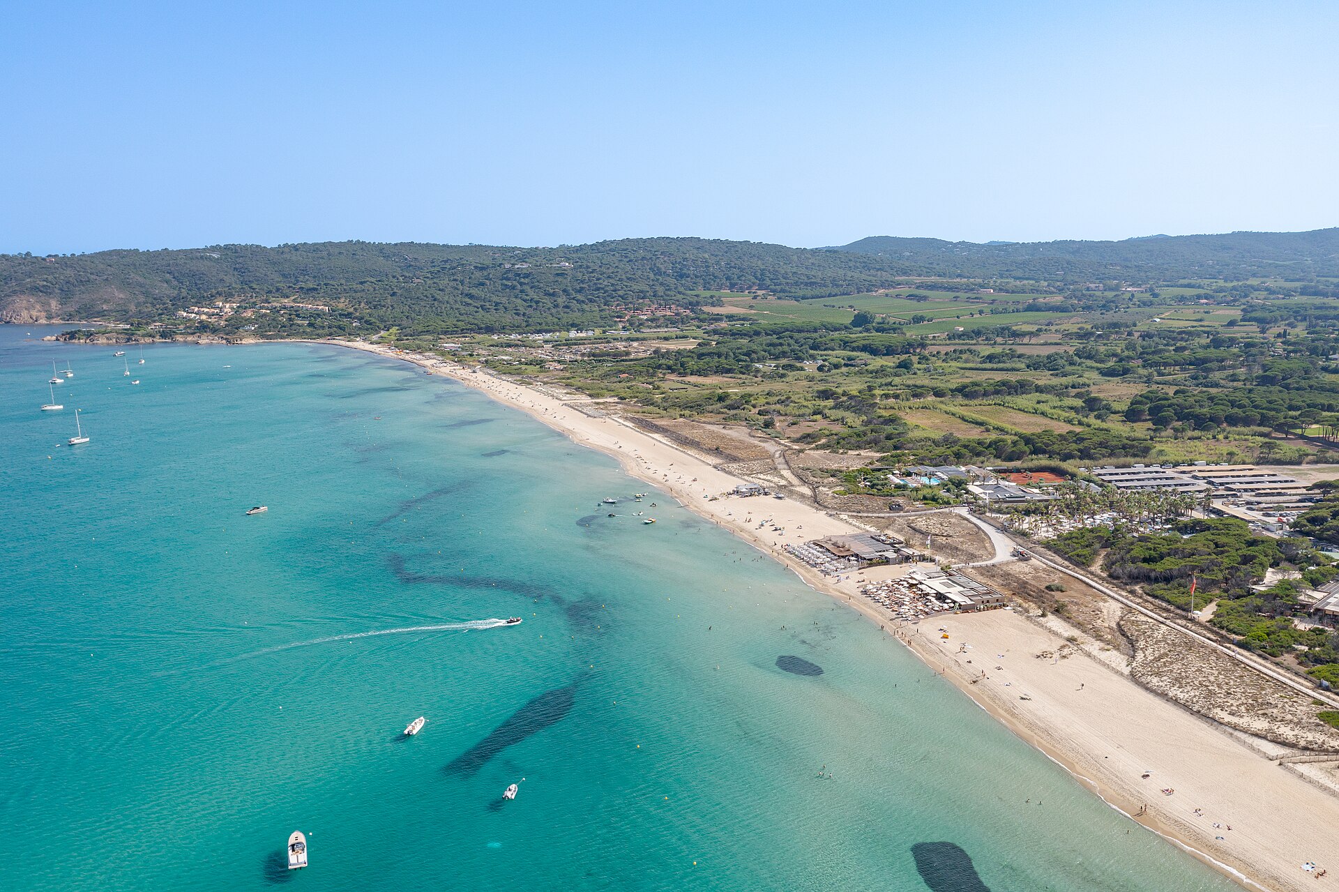 Pampelonne beach and its turquoise water