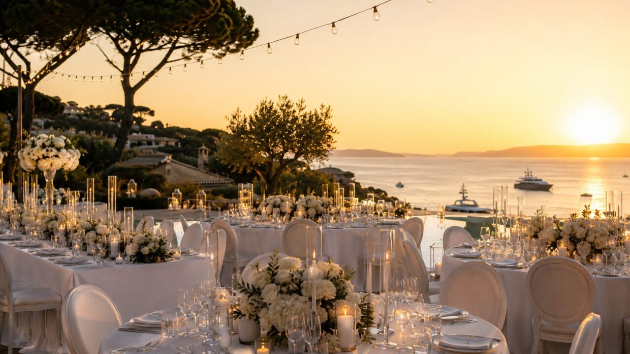 Sunset dinner facing the sea in Saint-Tropez – Azur Dream