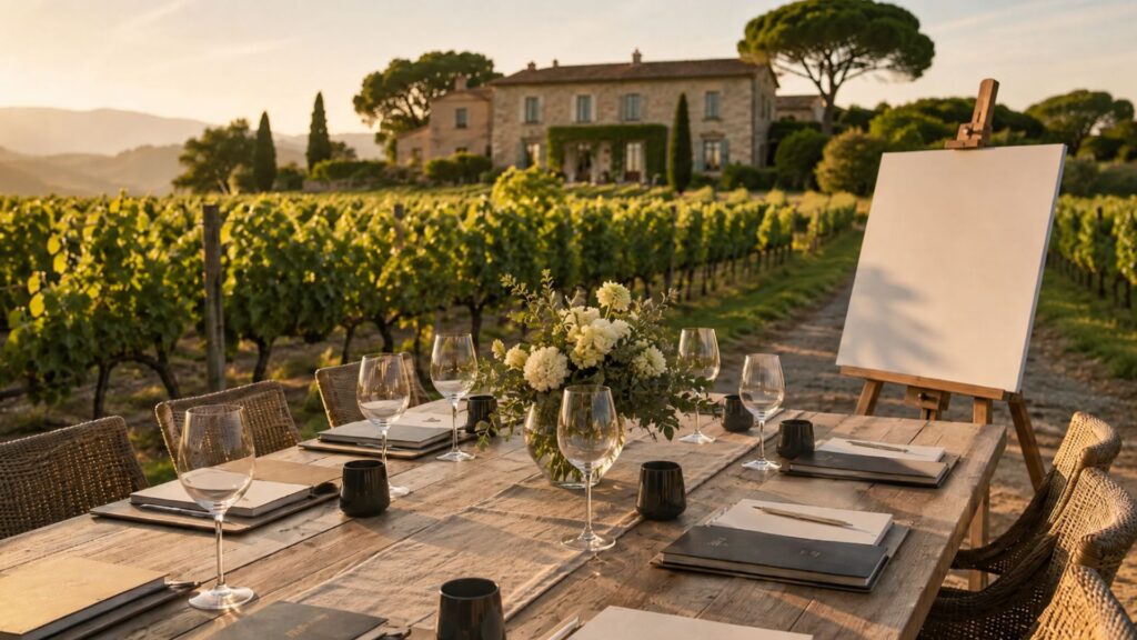 Retraite de direction en villa privée avec vue mer à Saint-Tropez – Azur Dream