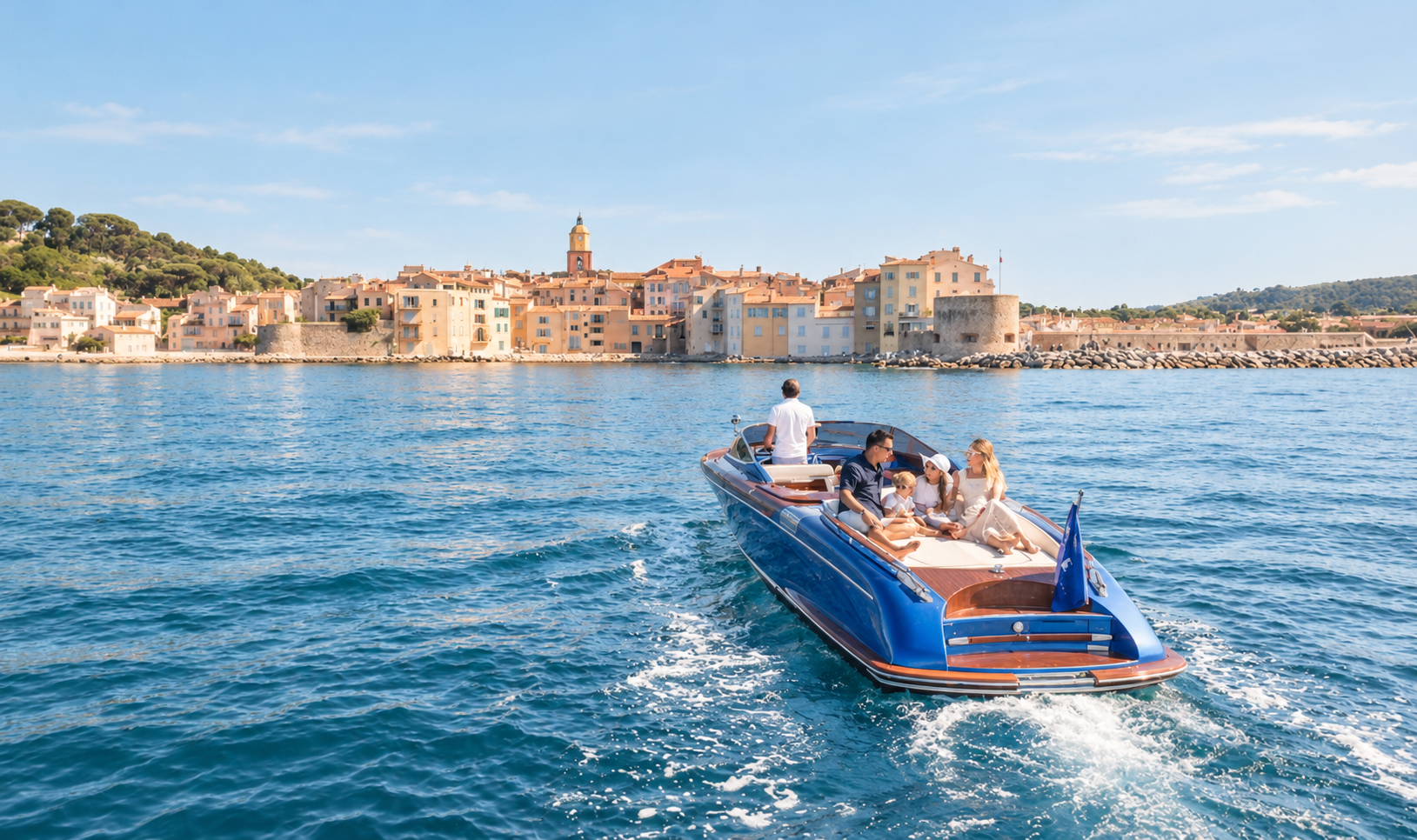 Riva Aquariva au large de Saint-Tropez