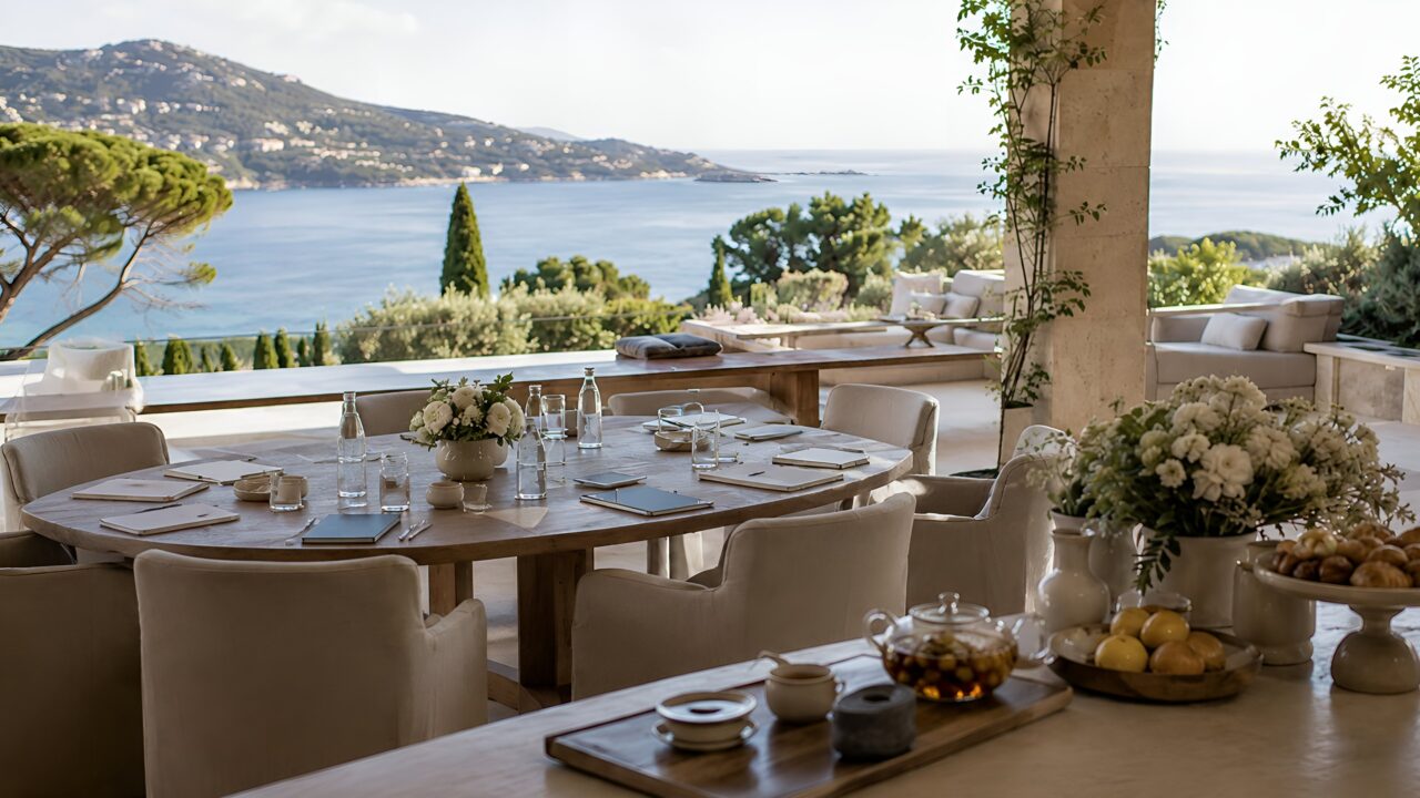 Corporate seminar terrace with sea view in Saint-Tropez – Azur Dream